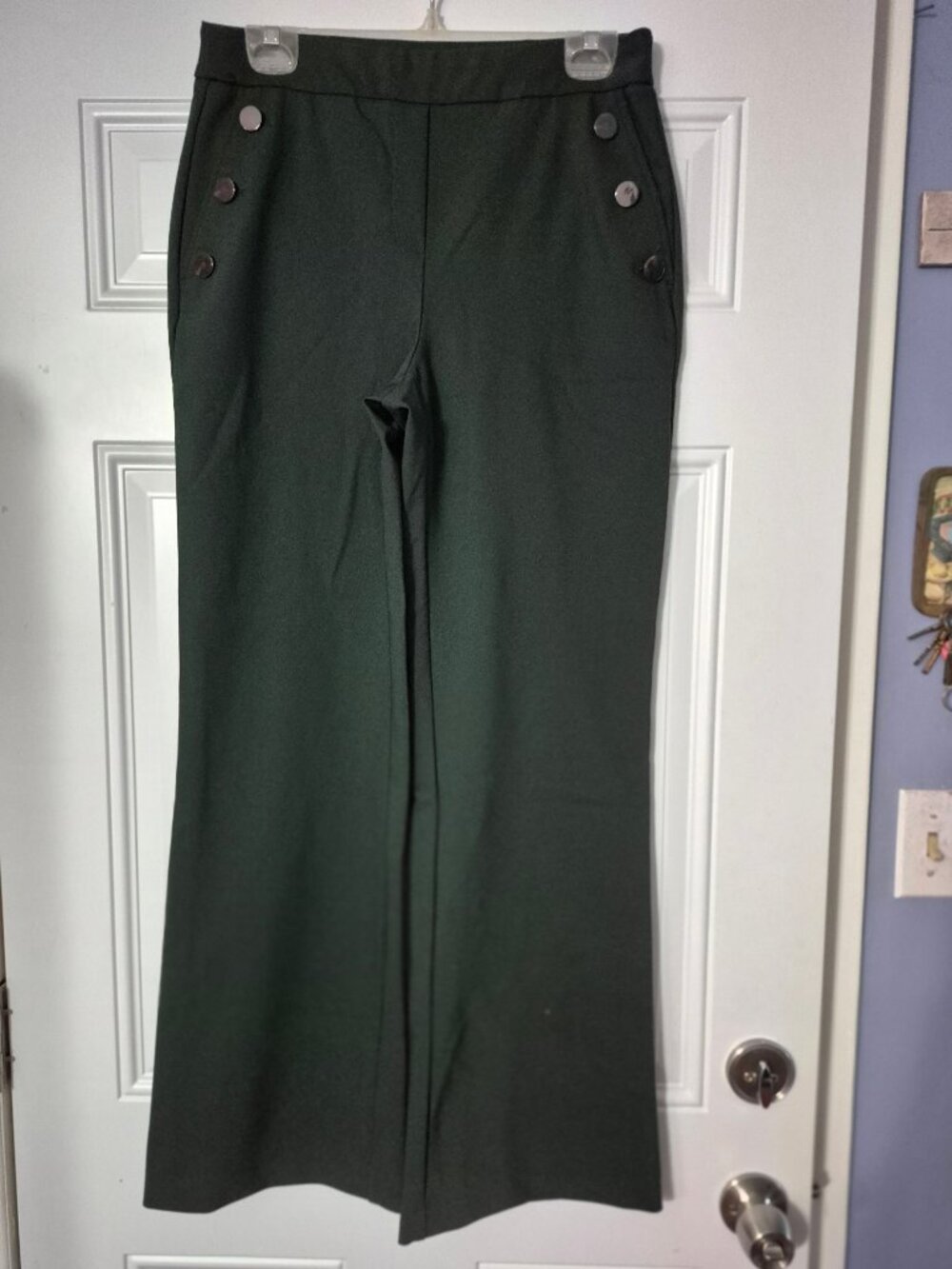 Vintage Pants"Sailor Style". Rachel Zoe. Size 8. Green